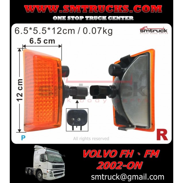 VV02 710R VOLVO FH FM CORNER LAMP RH